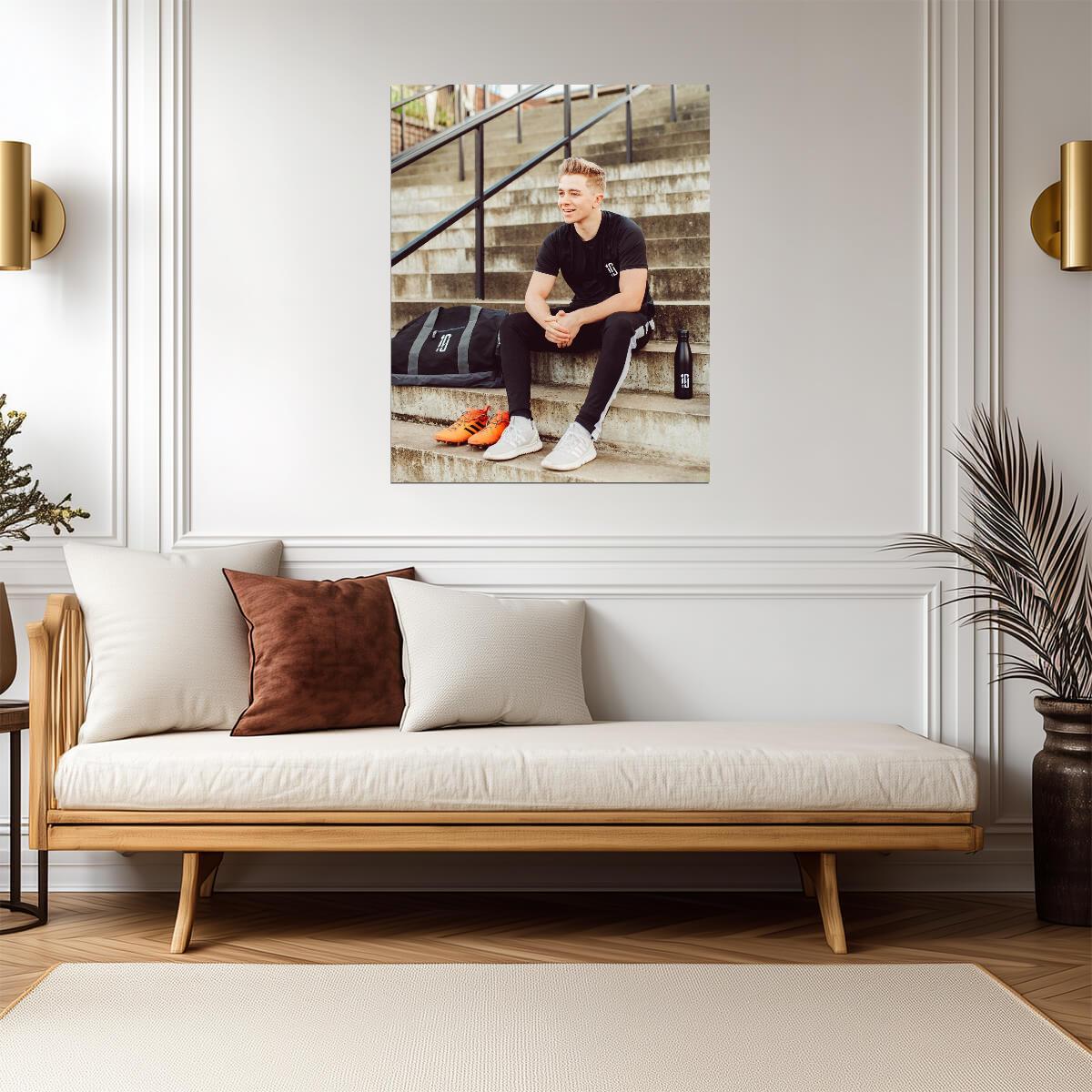 ChrisMD Football YouTuber | Sports Lifestyle Poster | Soccer Fan Gift - Celebrities Poster