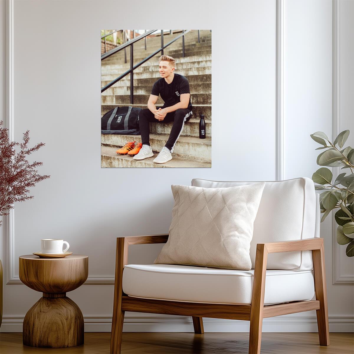 ChrisMD Football YouTuber | Sports Lifestyle Poster | Soccer Fan Gift - Celebrities Poster