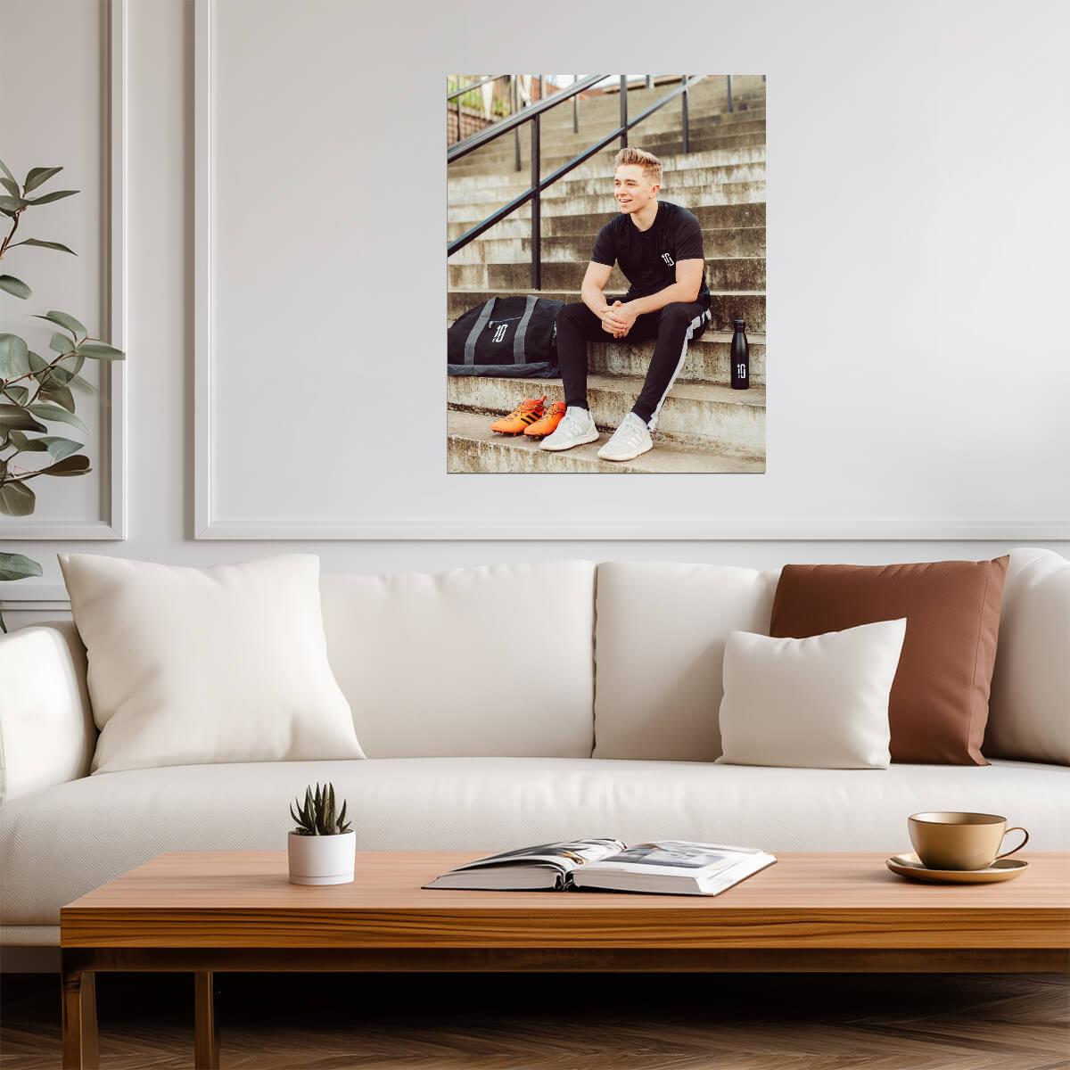 ChrisMD Football YouTuber | Sports Lifestyle Poster | Soccer Fan Gift - Celebrities Poster