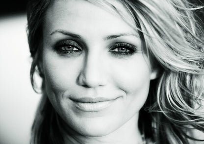 Cameron Diaz | Black and White Photo | Actress Poster - Celebrities Poster