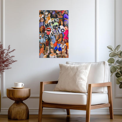 Megan Thee Stallion Tribute Collage | Music Star Poster | Hip Hop Graphic Art - Music Poster