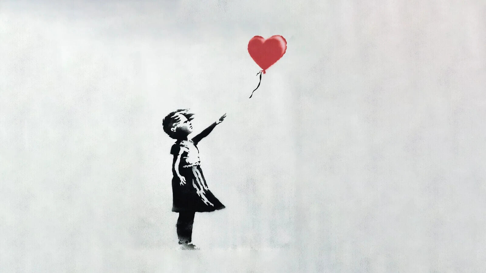 Banksy Girl with Balloon | Street Art Print | Modern Graffiti Wall Poster - Graphic & Art Poster