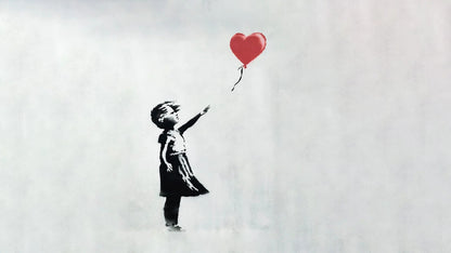 Banksy Girl with Balloon | Street Art Print | Modern Graffiti Wall Poster - Graphic & Art Poster