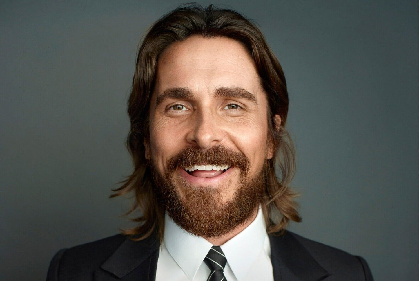 Christian Bale Color Portrait | Famous Actor Photoshoot | Modern Celebrity Poster - Celebrities Poster
