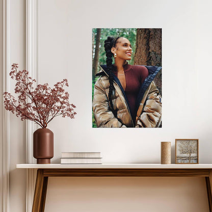 Alicia Keys | Pop Soul Star | Music Fan Gift Poster - Music Poster