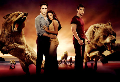 Twilight Saga Cast Poster | Edward Bella Jacob | Movie Wall Art - Movies & TV Poster