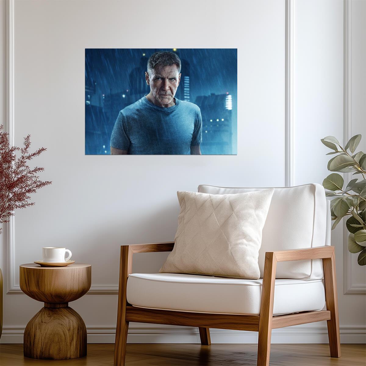 Blade Runner 2049 | Harrison Ford as Rick Deckard | Sci-Fi Movie Poster - Movies & TV Poster