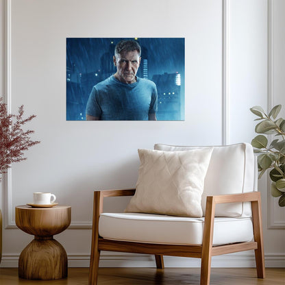 Blade Runner 2049 | Harrison Ford as Rick Deckard | Sci-Fi Movie Poster - Movies & TV Poster