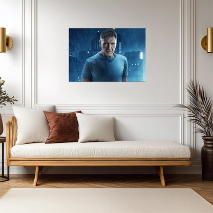 Blade Runner 2049 | Harrison Ford as Rick Deckard | Sci-Fi Movie Poster - Movies & TV Poster
