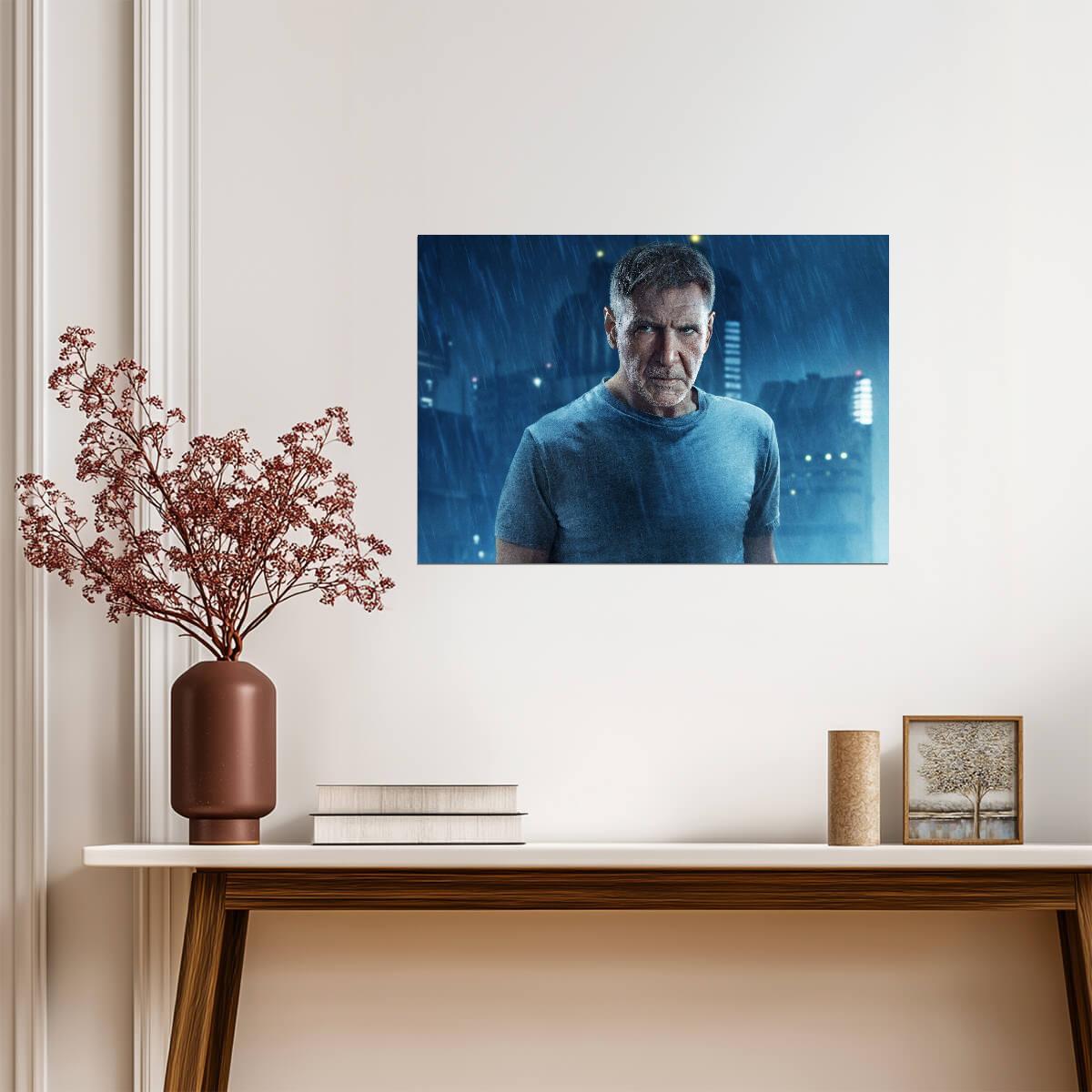 Blade Runner 2049 | Harrison Ford as Rick Deckard | Sci-Fi Movie Poster - Movies & TV Poster