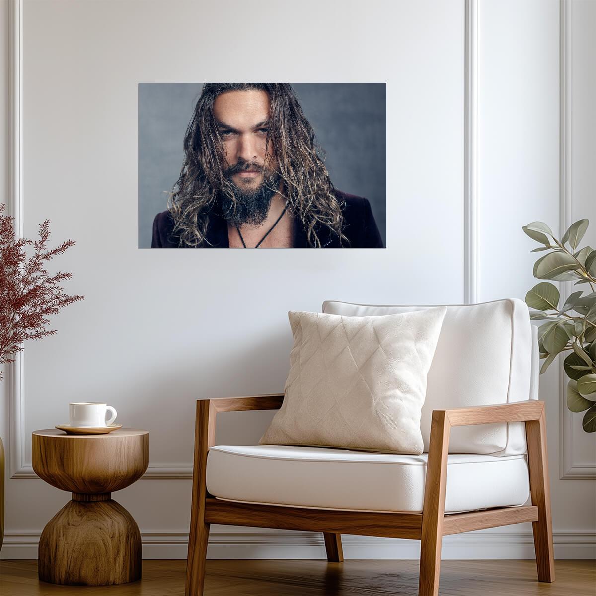 Jason Momoa | Modern Actor Portrait | Celebrity Photoshoot Wall Poster - Celebrities Poster