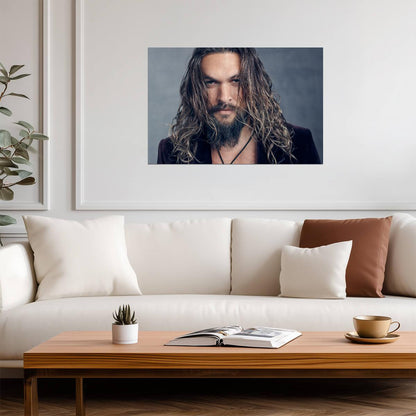 Jason Momoa | Modern Actor Portrait | Celebrity Photoshoot Wall Poster - Celebrities Poster