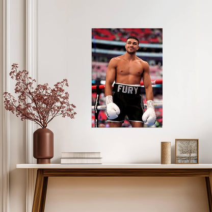 Tommy Fury Professional Boxer | Combat Sports Poster | In-Ring Portrait - Sports Poster