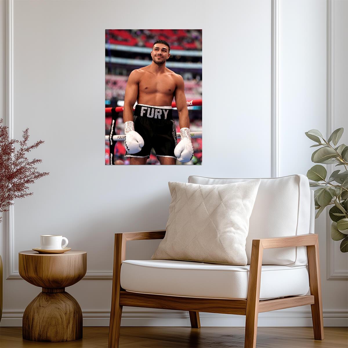Tommy Fury Professional Boxer | Combat Sports Poster | In-Ring Portrait - Sports Poster