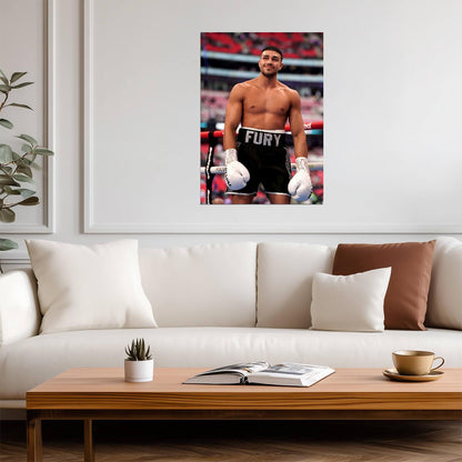 Tommy Fury Professional Boxer | Combat Sports Poster | In-Ring Portrait - Sports Poster