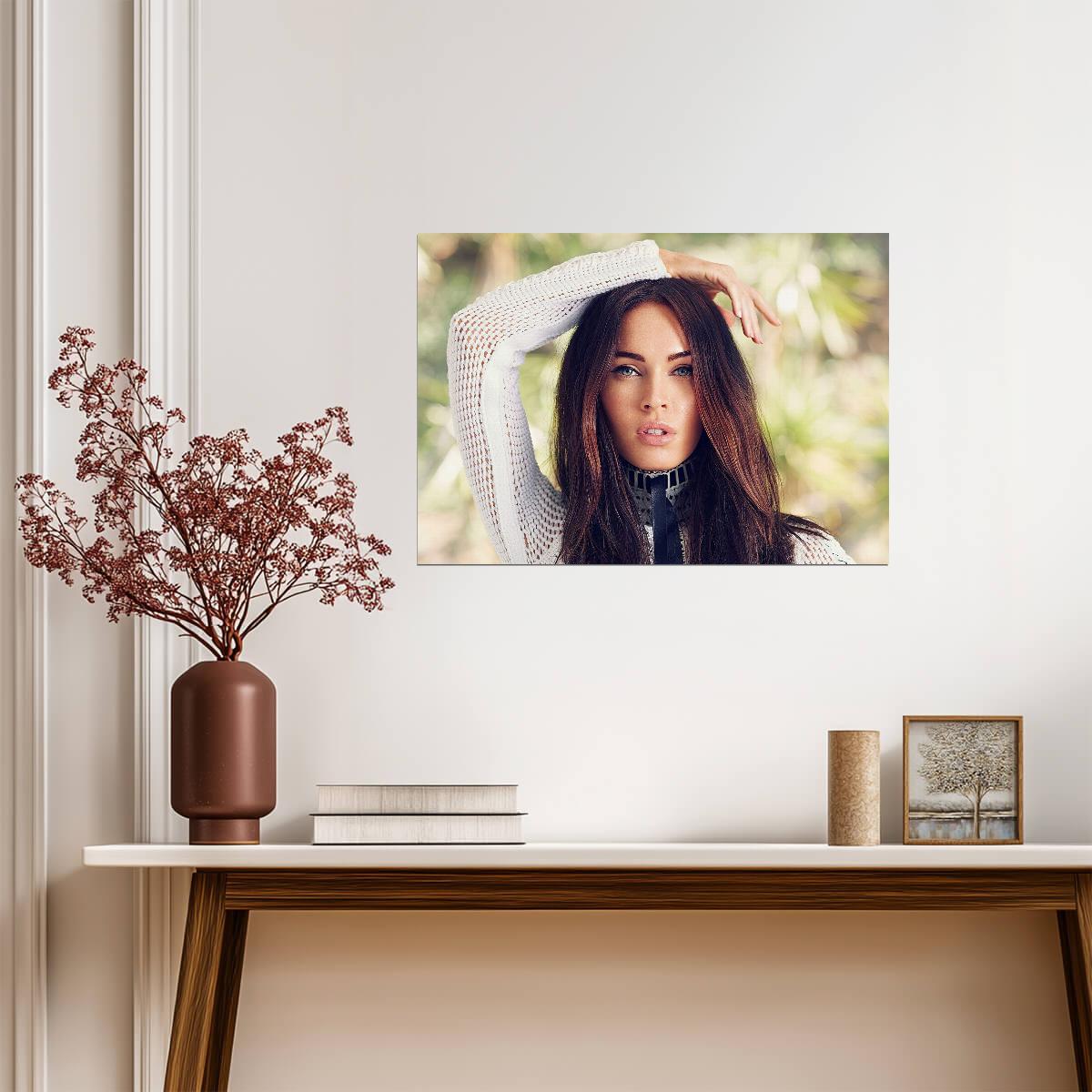 Megan Fox Photoshoot Portrait | Modern Celebrity Poster | Glamour Photography Wall Art - Celebrities Poster