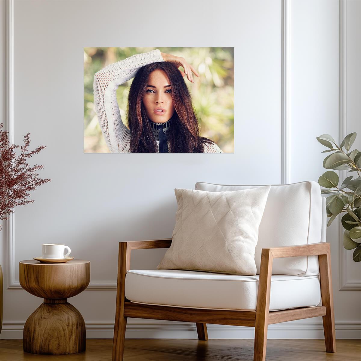 Megan Fox Photoshoot Portrait | Modern Celebrity Poster | Glamour Photography Wall Art - Celebrities Poster