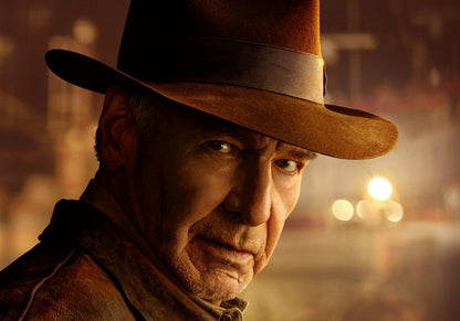 Harrison Ford as Indiana Jones | Adventure Movie Poster | Classic Film Character Art - Movies & TV Poster