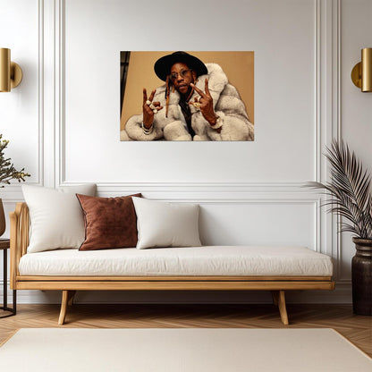 2 Chainz Portrait | Music Poster | Warm Tone Hip Hop Print - Music Poster