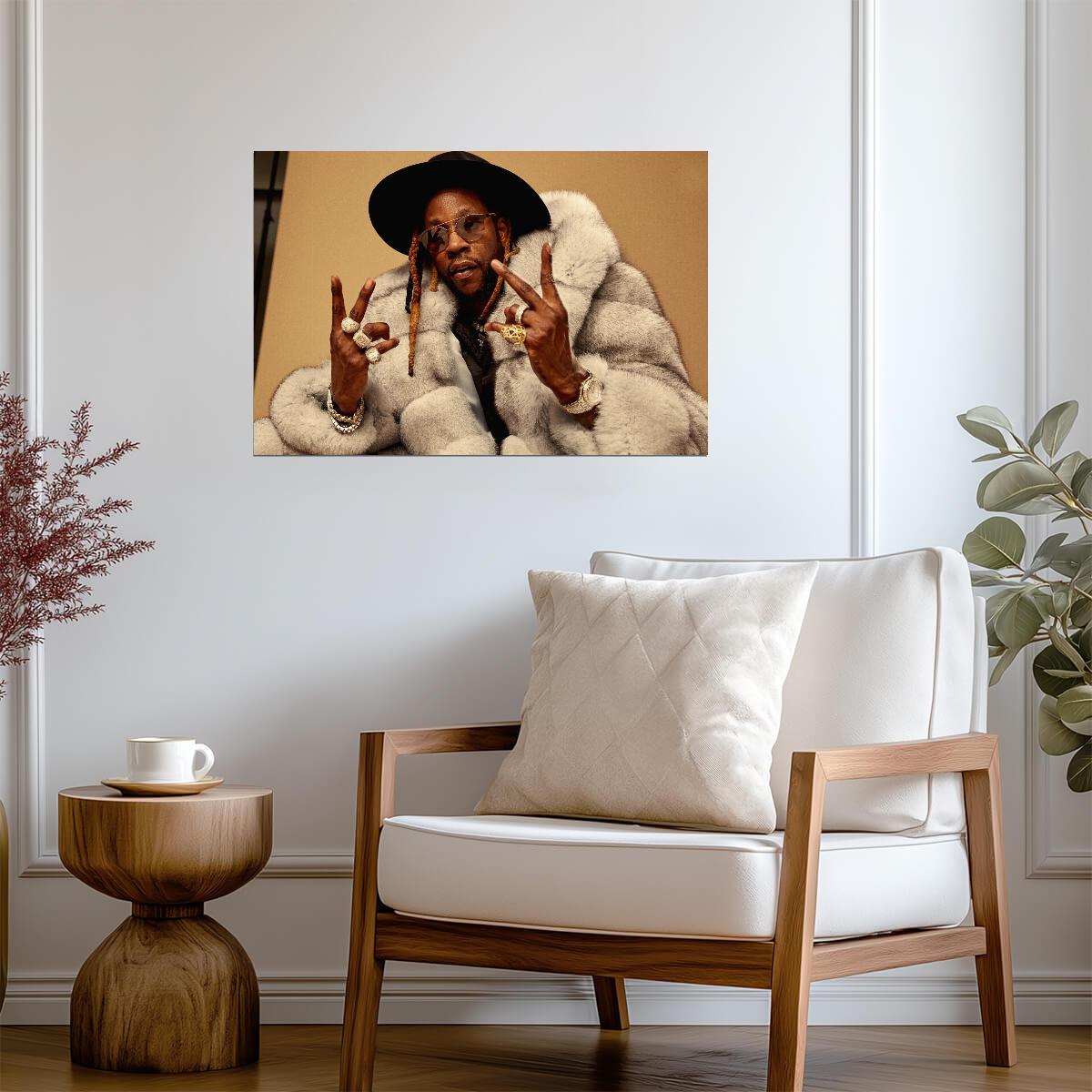 2 Chainz Portrait | Music Poster | Warm Tone Hip Hop Print - Music Poster