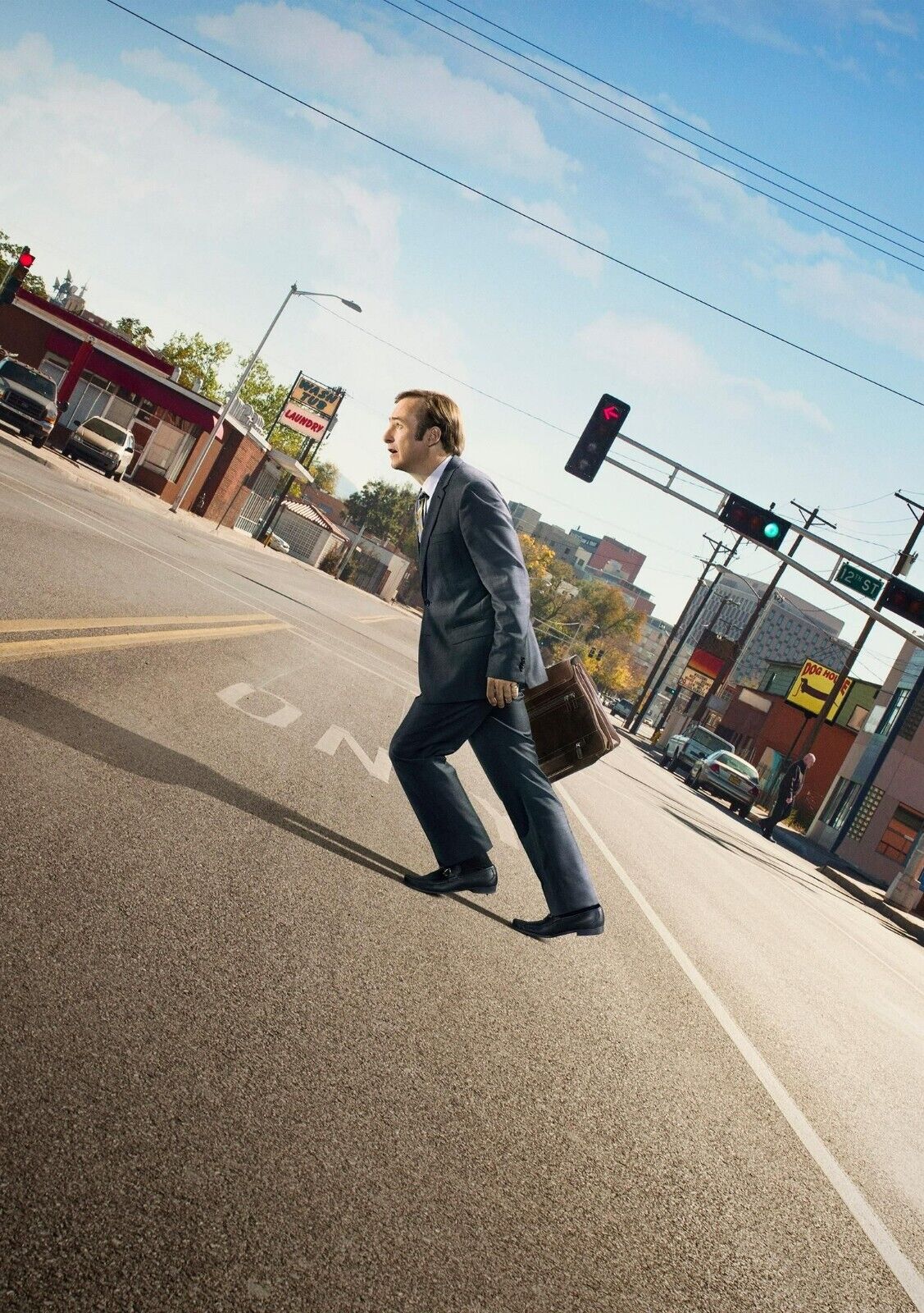 Better Call Saul Goodman Walking | TV Show Poster | Cinematic Wall Art - Movies & TV Poster