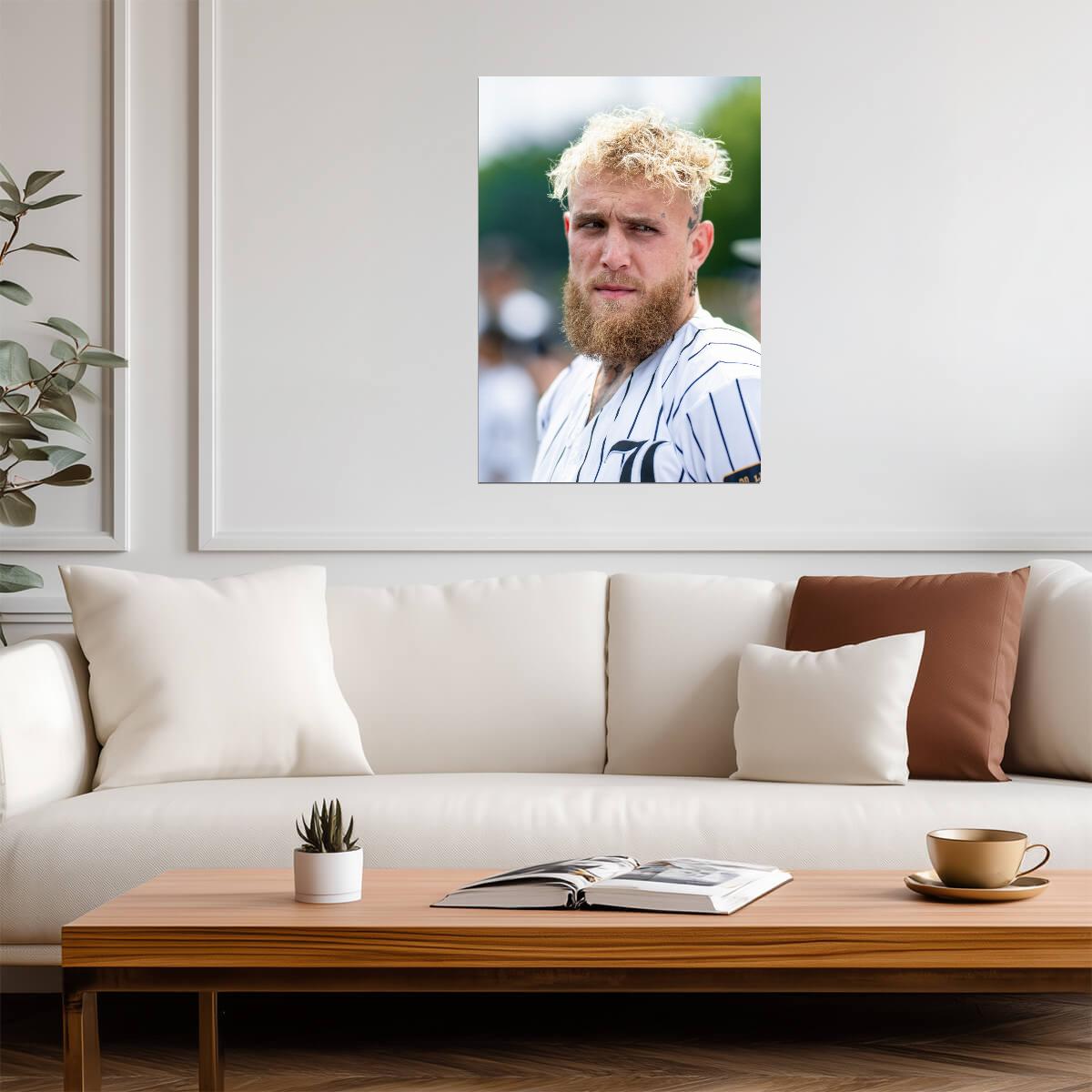 Jake Paul The Problem Child | Boxing Portrait Poster | Combat Sports Wall Art - Sports Poster