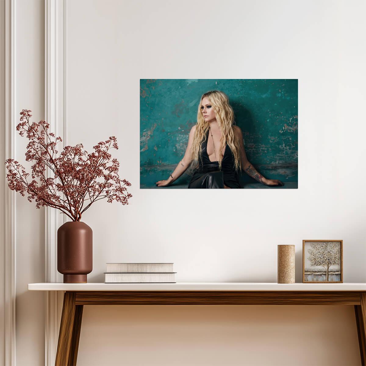 Avril Lavigne Music Photoshoot | Pop Punk Rock Poster | Modern Celebrity Wall Art - Music Poster