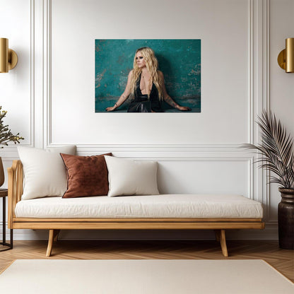 Avril Lavigne Music Photoshoot | Pop Punk Rock Poster | Modern Celebrity Wall Art - Music Poster