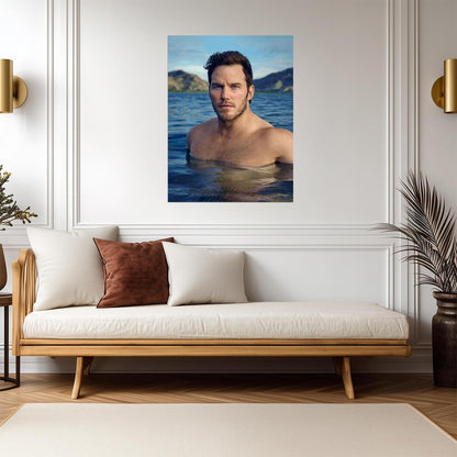 Chris Pratt | Leading Man Art | Film Fan Gift Poster - Celebrities Poster