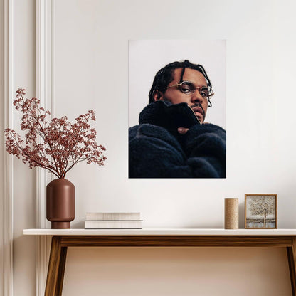 The Weeknd Glasses & Dreads | Abel Tesfaye Close Up | R&B Singer Poster - Music Poster