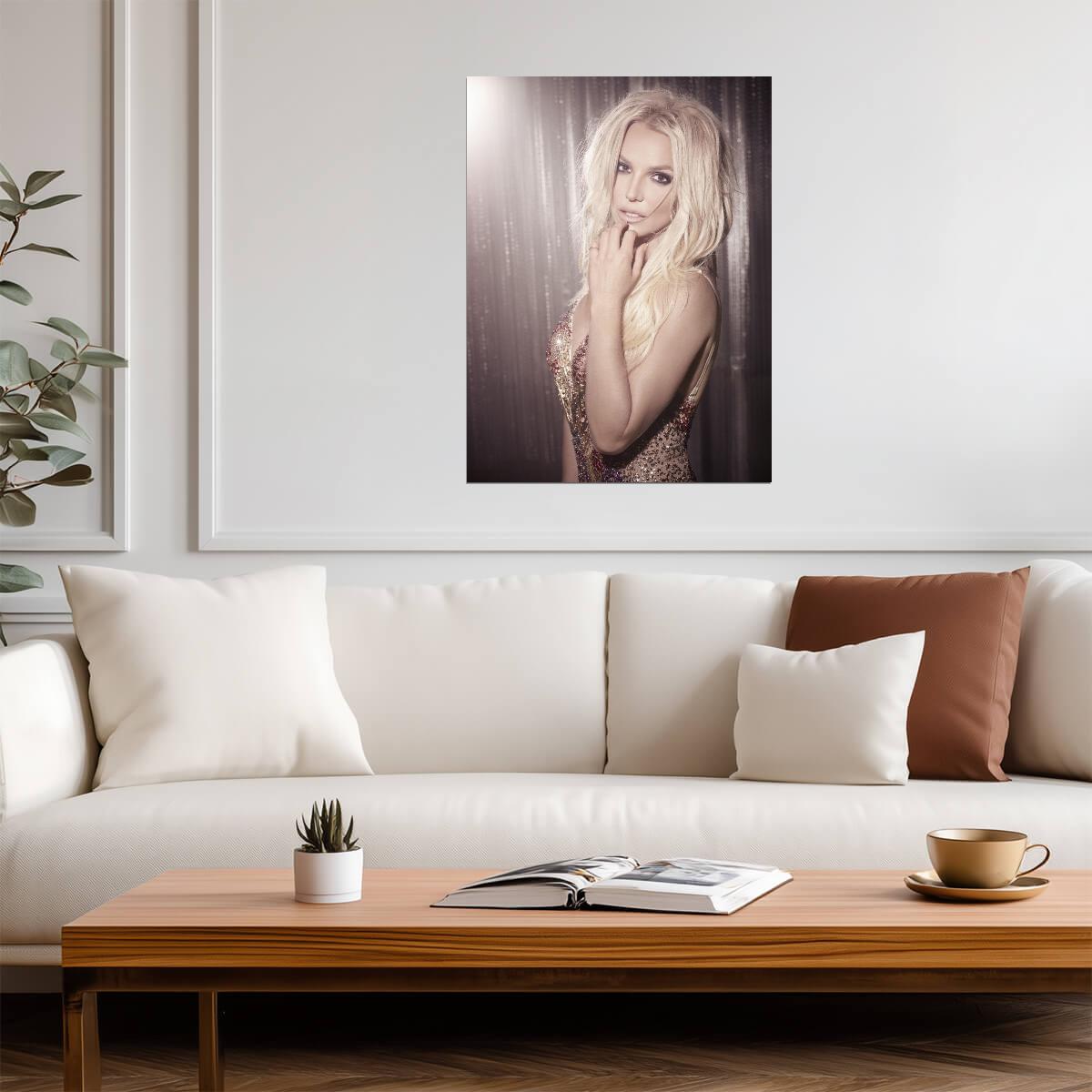 Britney Spears | Pop Legend Photoshoot | Glamorous Music Poster - Music Poster