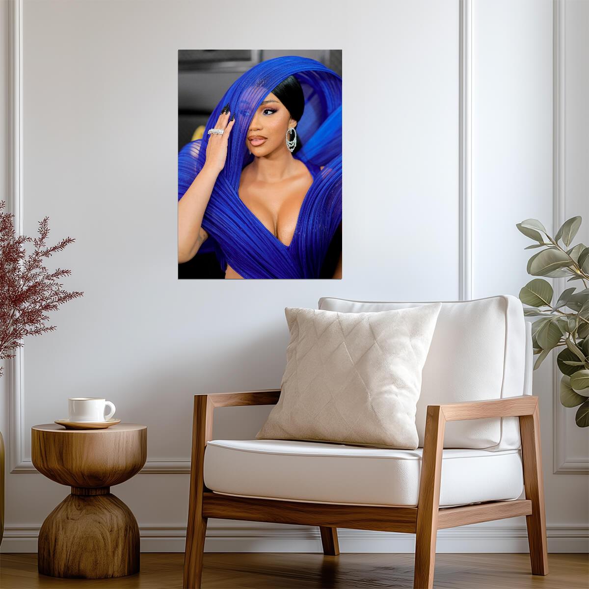 Cardi B | Colorful Portrait | Pop Culture Poster - Music Poster