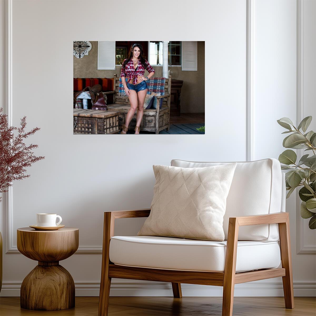 Angela White | Glamour Model Art | Sexy Star Poster - Celebrities Poster