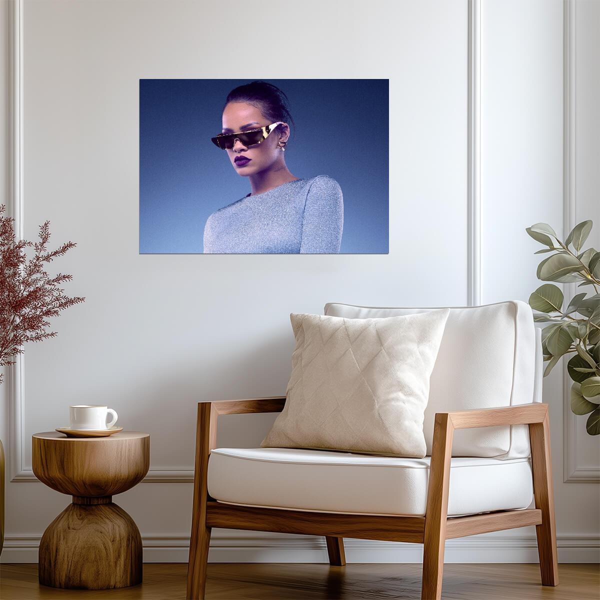 Rihanna Dior Sunglasses Photoshoot | Celebrity Fashion Poster | Music Star Wall Art - Music Poster
