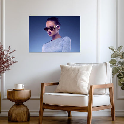Rihanna Dior Sunglasses Photoshoot | Celebrity Fashion Poster | Music Star Wall Art - Music Poster