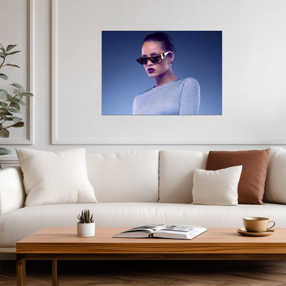 Rihanna Dior Sunglasses Photoshoot | Celebrity Fashion Poster | Music Star Wall Art - Music Poster