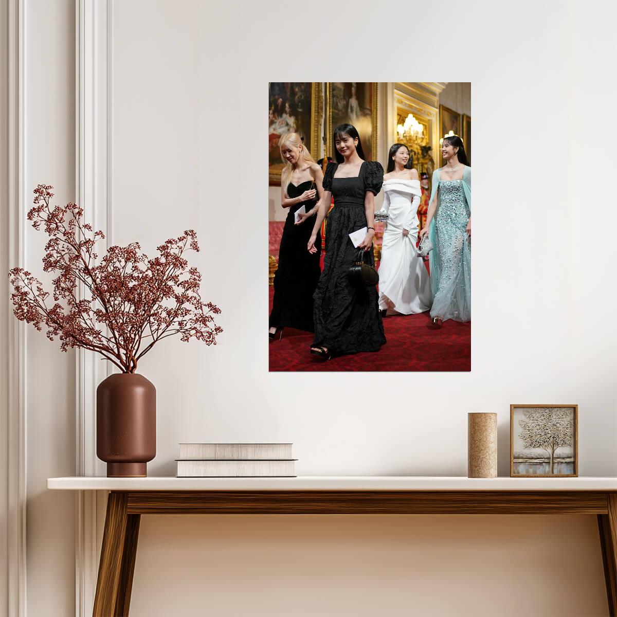 Blackpink at Buckingham Palace | K-Pop Group Poster | Modern Music Stars Photo - Music Poster