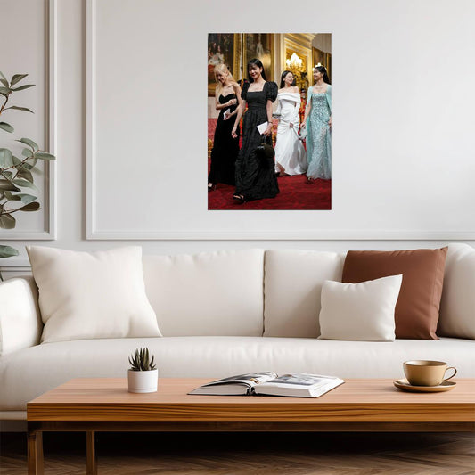 Blackpink at Buckingham Palace | K-Pop Group Poster | Modern Music Stars Photo - Music Poster