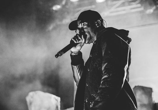 Travis Scott Monochrome Concert | Live Mic Performance | Hip Hop Music Poster - Music Poster