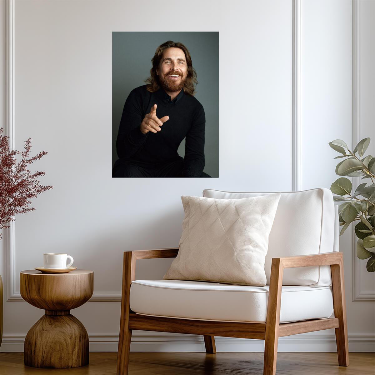 Christian Bale Portrait Photo | Actor Poster | Celebrity Wall Art - Celebrities Poster