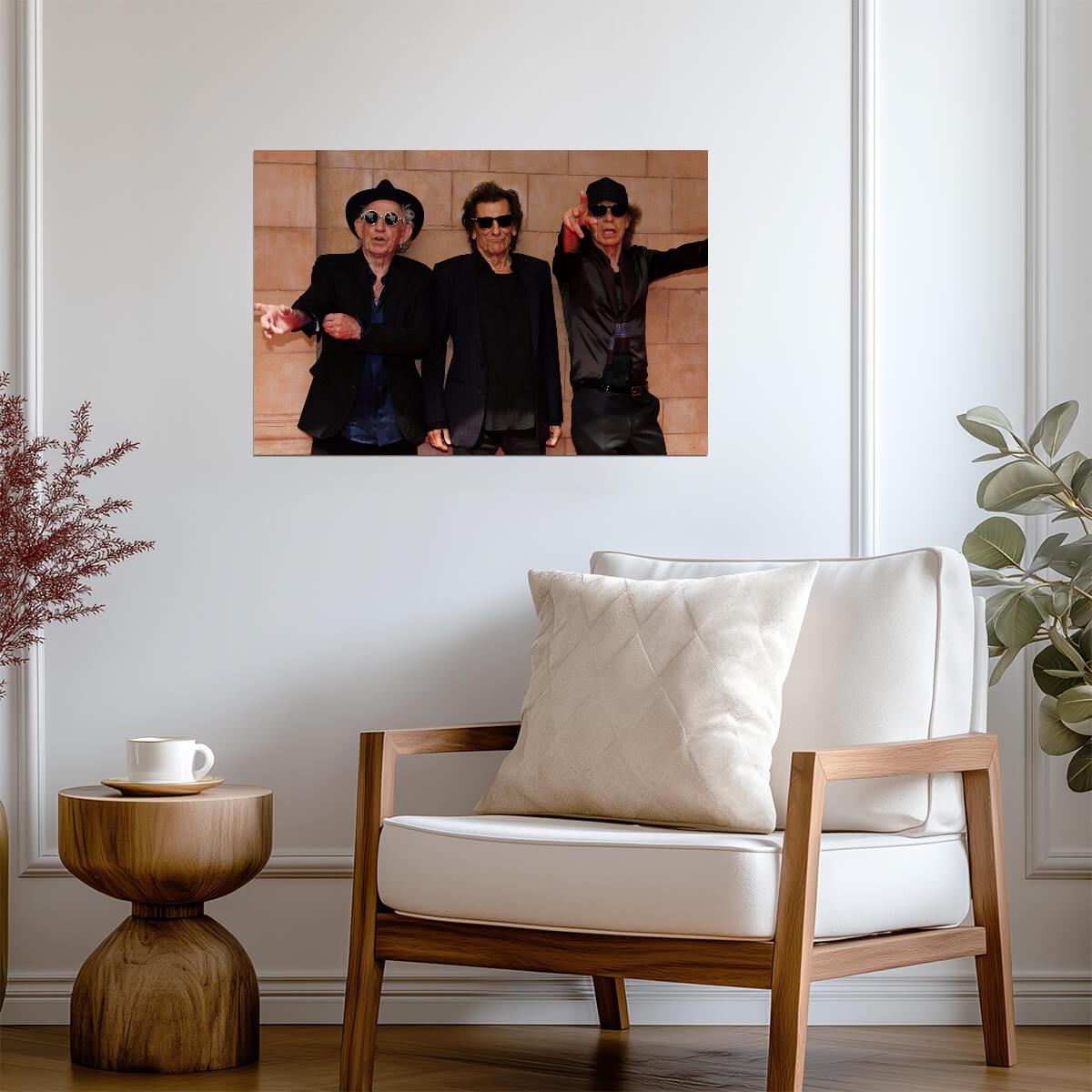 The Rolling Stones Group Portrait | Mick Jagger Keith Richards Ronnie Wood | Rock Band Poster - Music Poster