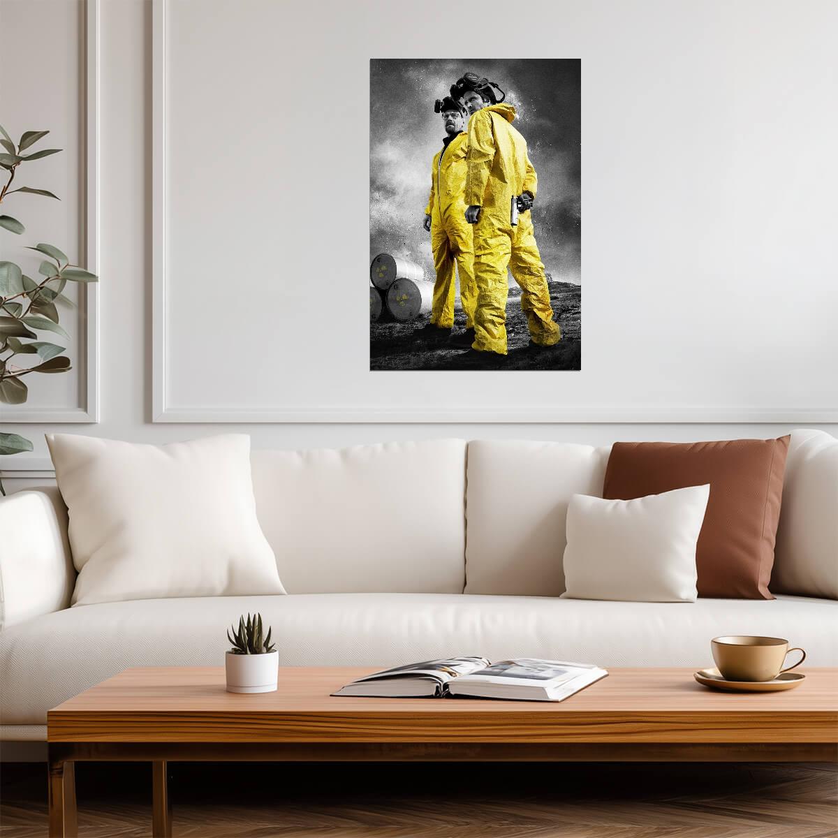 Breaking Bad Walter White & Jesse Pinkman | TV Show Poster | Iconic Crime Drama Art - Movies & TV Poster