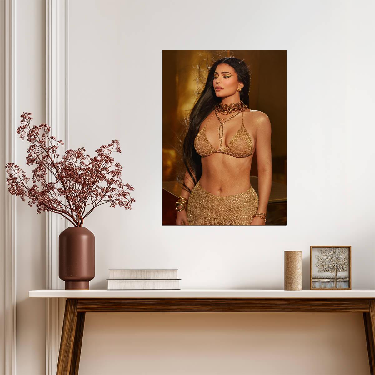 Kylie Jenner Print | Sexy Fashion Model Poster - Celebrities Poster