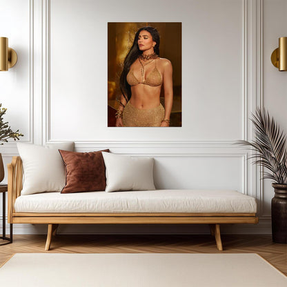 Kylie Jenner Print | Sexy Fashion Model Poster - Celebrities Poster