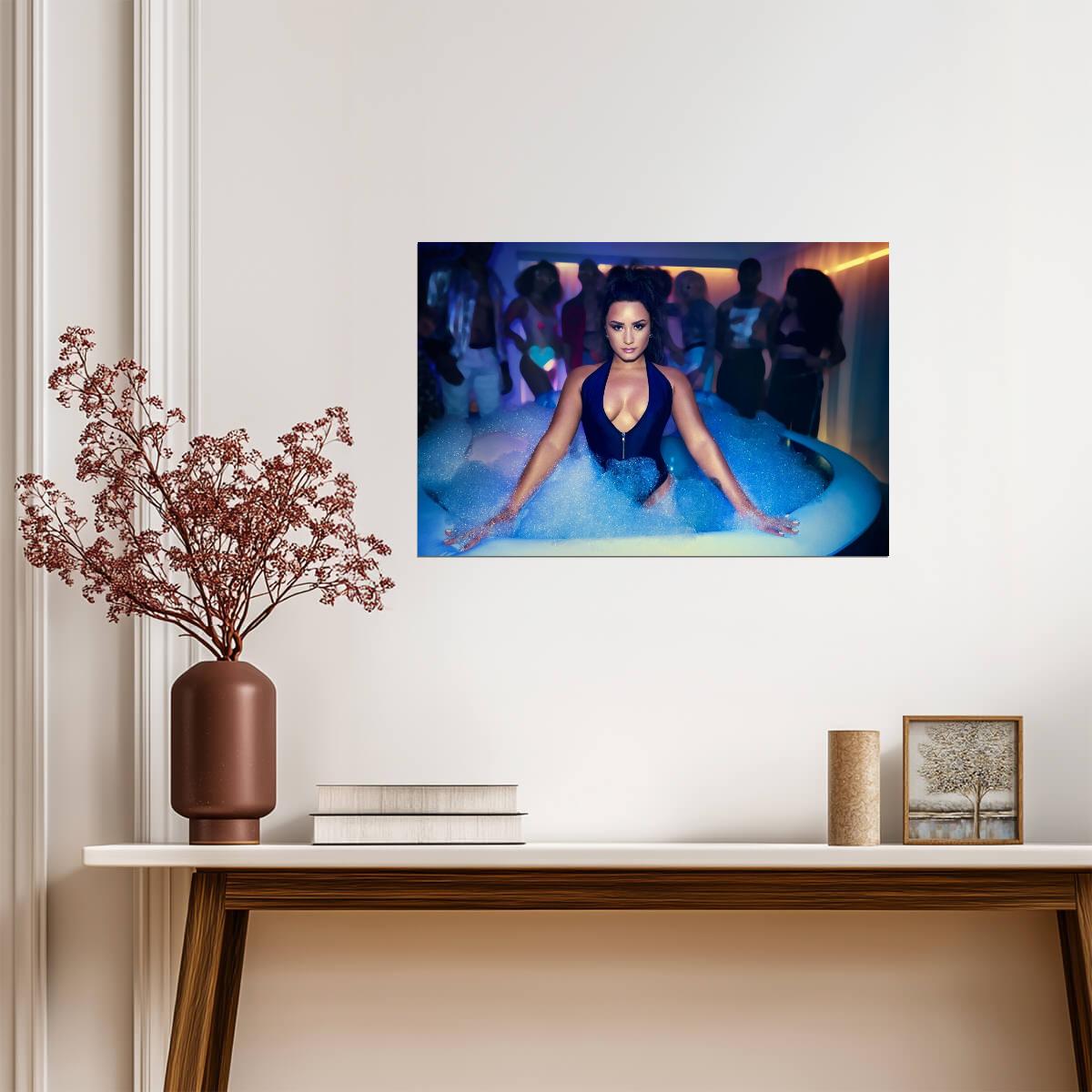 Demi Lovato | Cool Tone Photo | Musician Poster - Music Poster