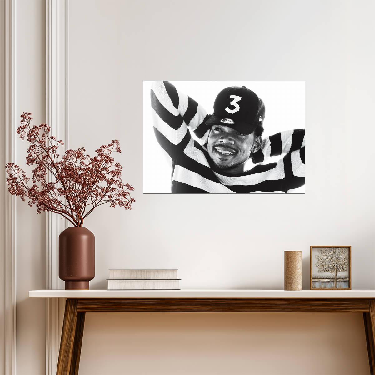 Chance The Rapper | Black and White Art | Music Poster - Music Poster