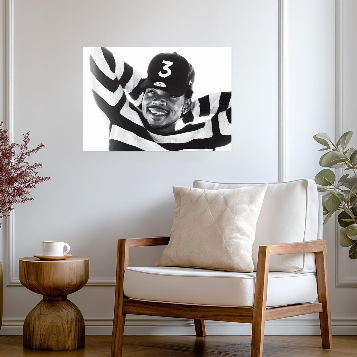 Chance The Rapper | Black and White Art | Music Poster - Music Poster