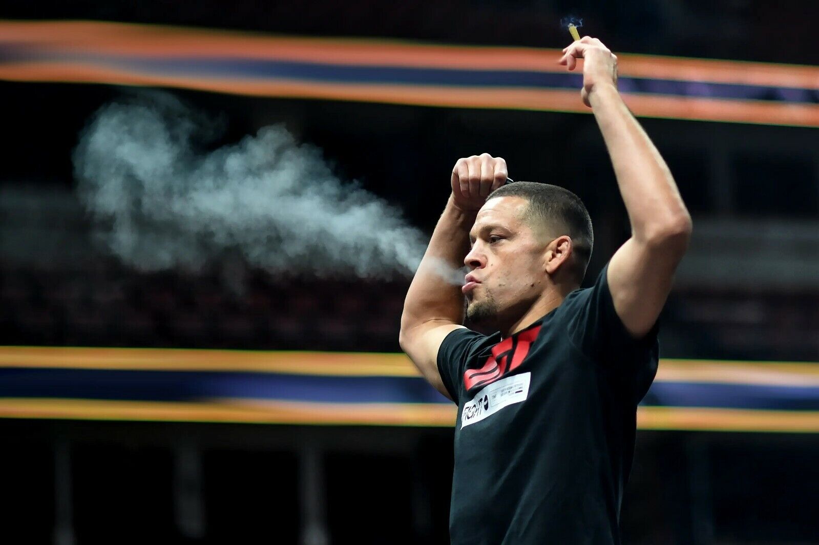 Nate Diaz UFC Post Fight | MMA Fighter Poster | Combat Sports Wall Art - Sports Poster