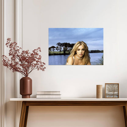 Britney Spears 90s Pop Star Portrait | Vintage Music Poster | Y2K Pop Culture Art - Music Poster