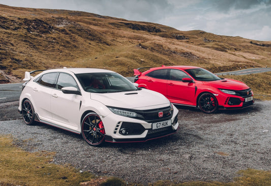 Honda Civic Type R (FK8) | Red & White Hot Hatch Poster | JDM Performance Cars - Cars Poster